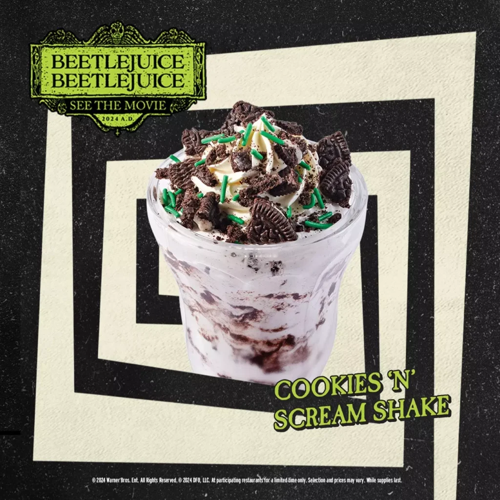 Denny's Cookies 'N' Scream Shake