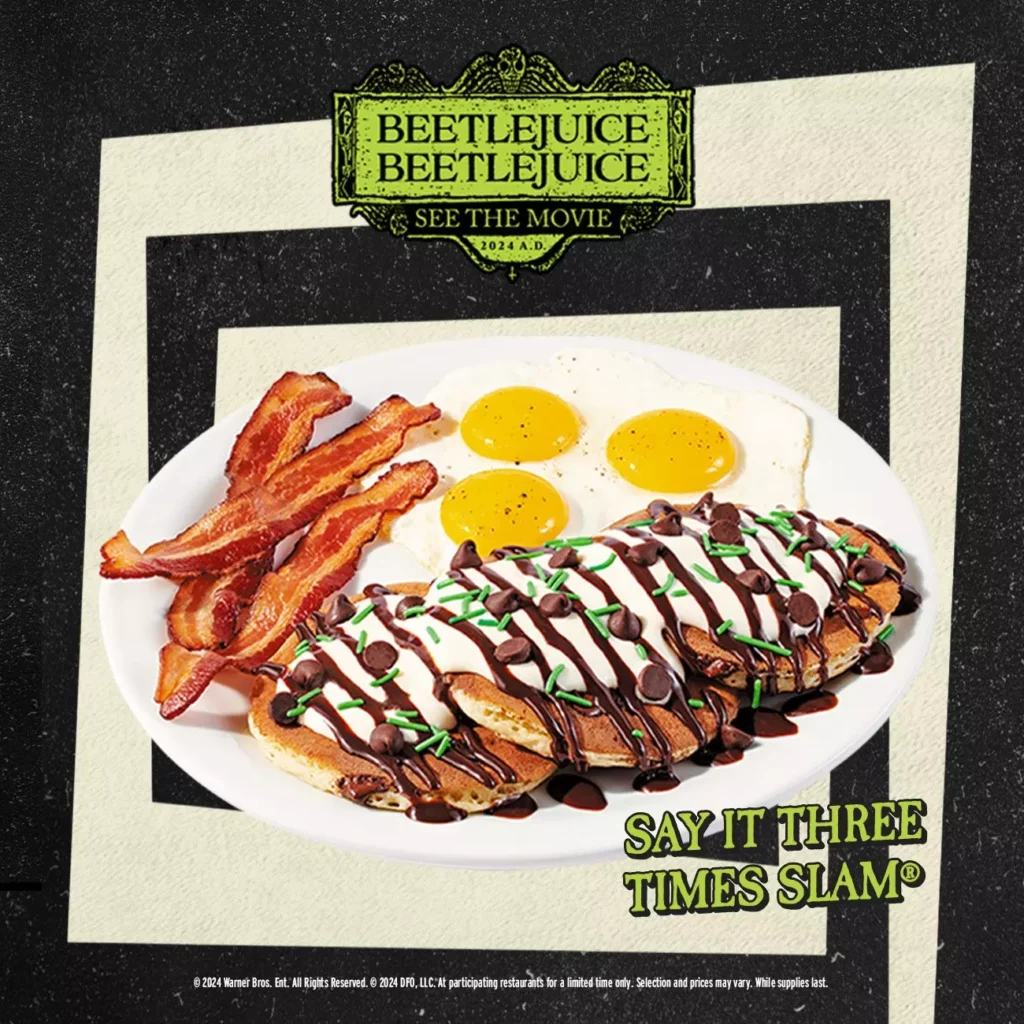 Denny's Beetlejuice Pancake Platter