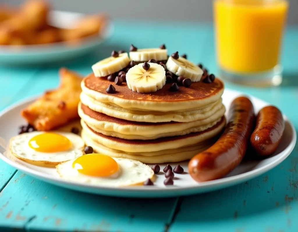 Breakfast-Choconana Pancakes