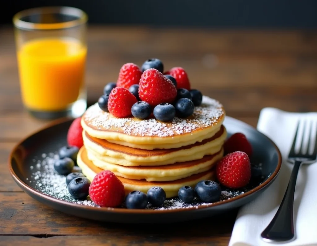 Stack of Cinnamon Pancakes