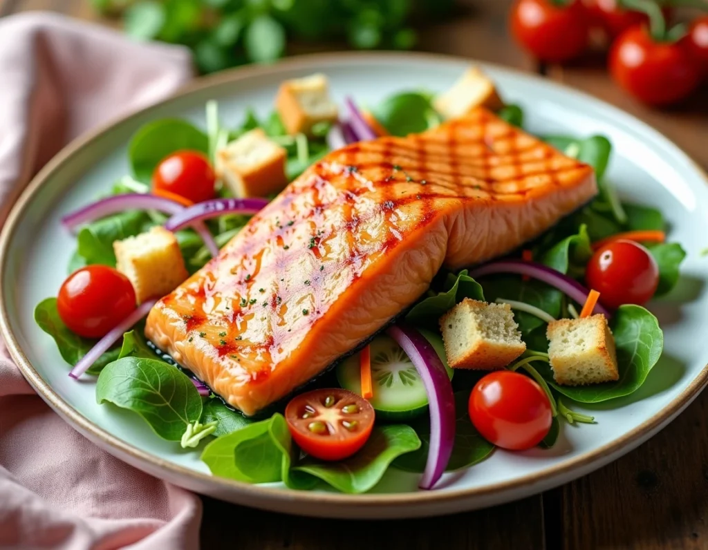 Salad with Salmon